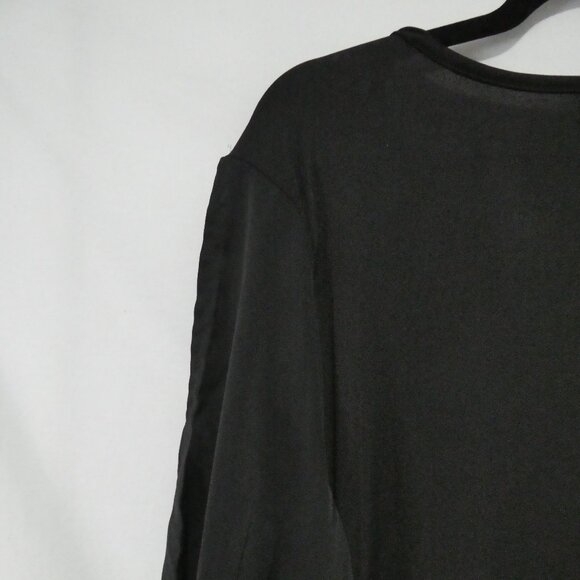 SHEIN - Curve | 2XL | Black Sequin Long Sleeve Blouse | Sheer Solid Black Back - Picture 9 of 14